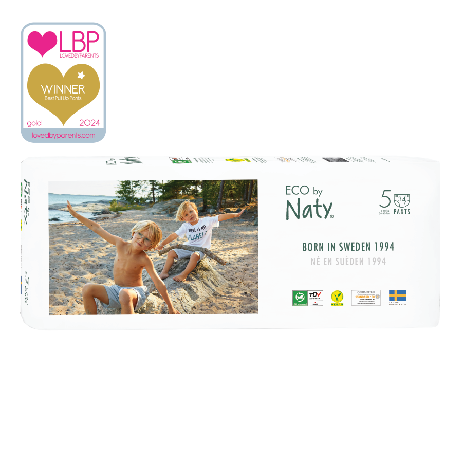 34 x Eco Pull-on Pants (Size 5), , grid, Eco by Naty