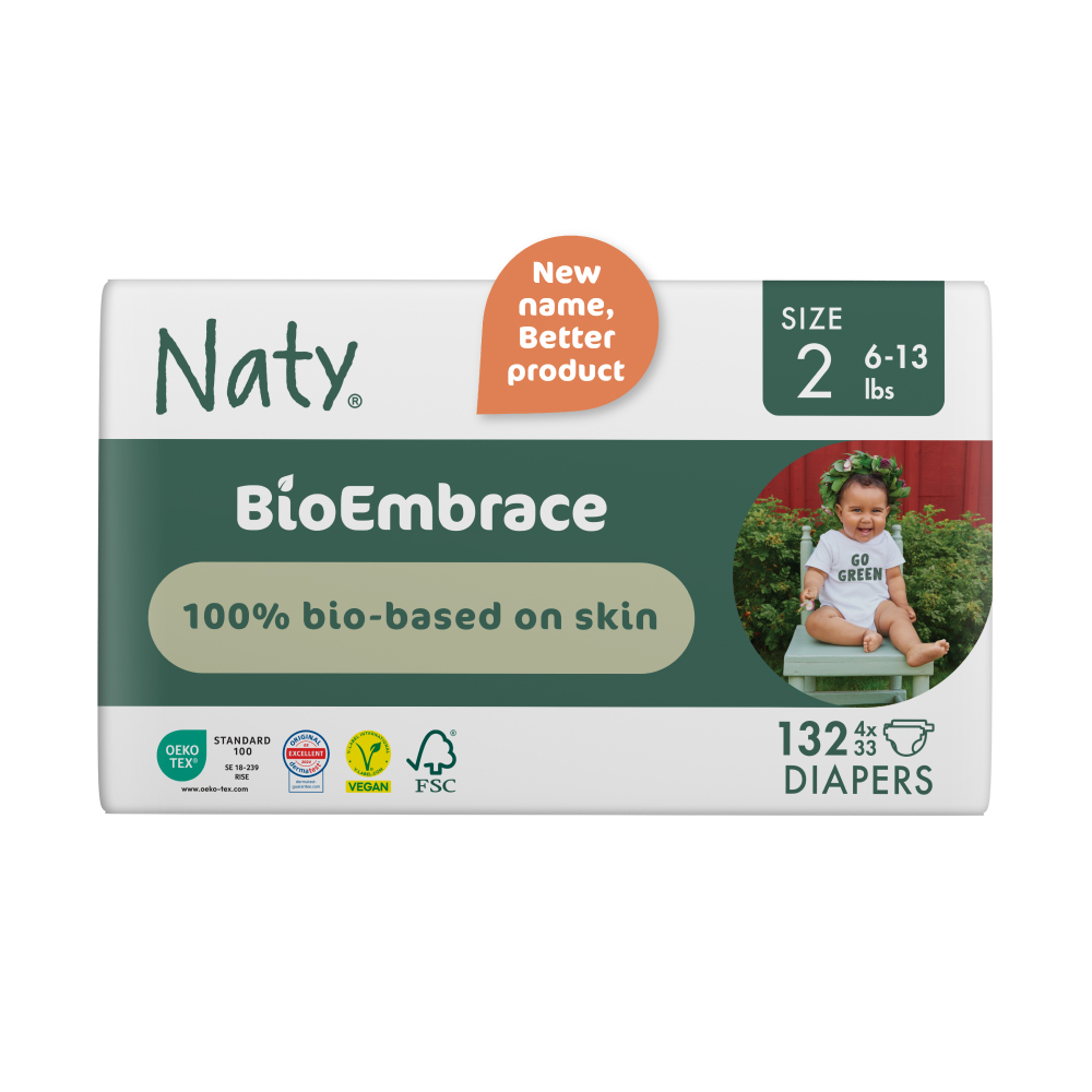 132 x BioEmbrace Windeln (größe 2), , large, Eco by Naty