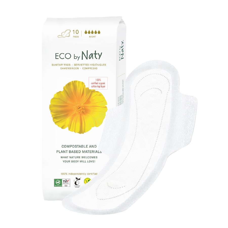 Serviettes hygiéniques (Nuit), , large, Eco by Naty