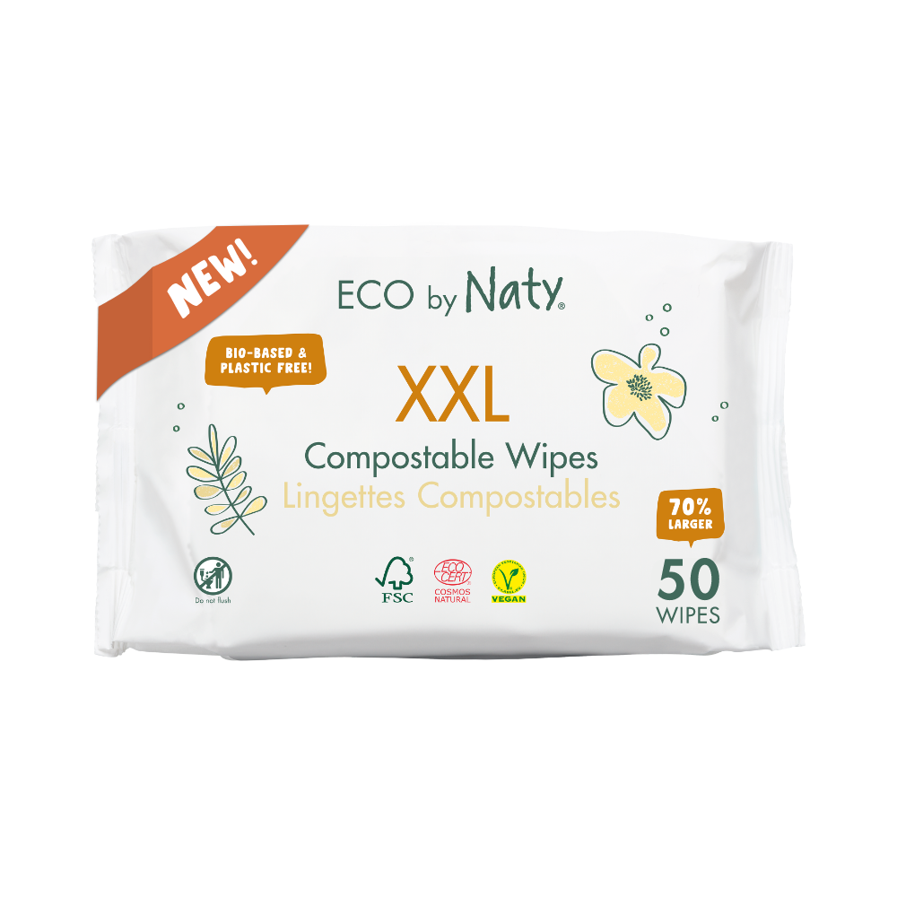 Compostable Wipes (50 wipes), , large, Eco by Naty