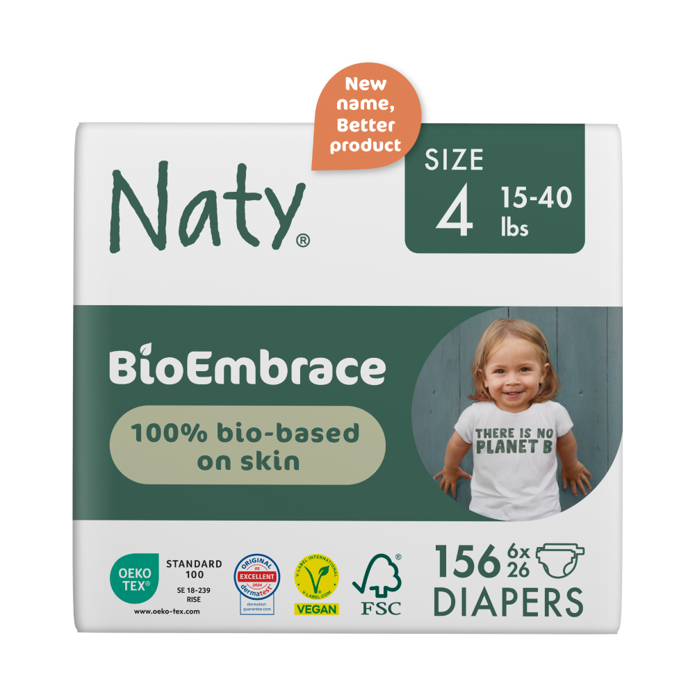 156 x BioEmbrace Windeln (größe 4), , large, Eco by Naty