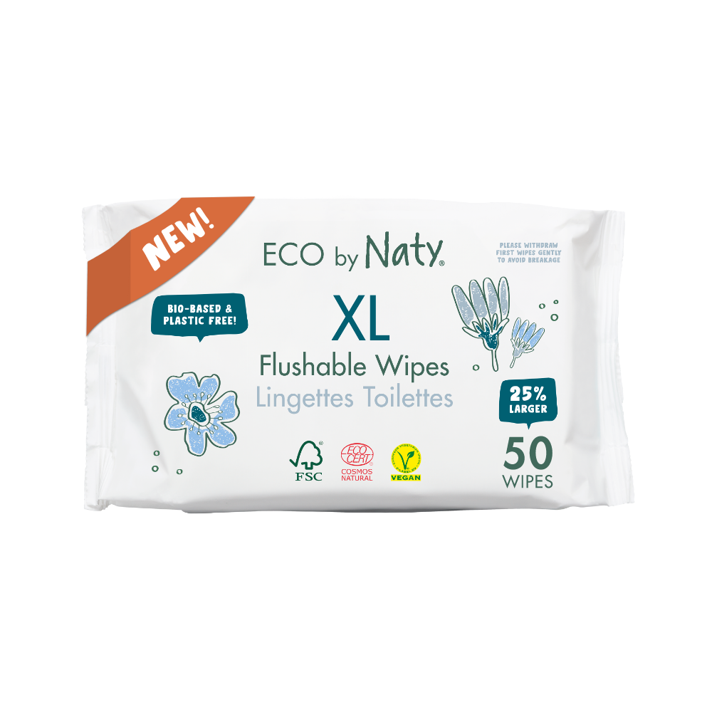 Compostable Wipes XXL (50 wipes), , thumbnail, Eco by Naty