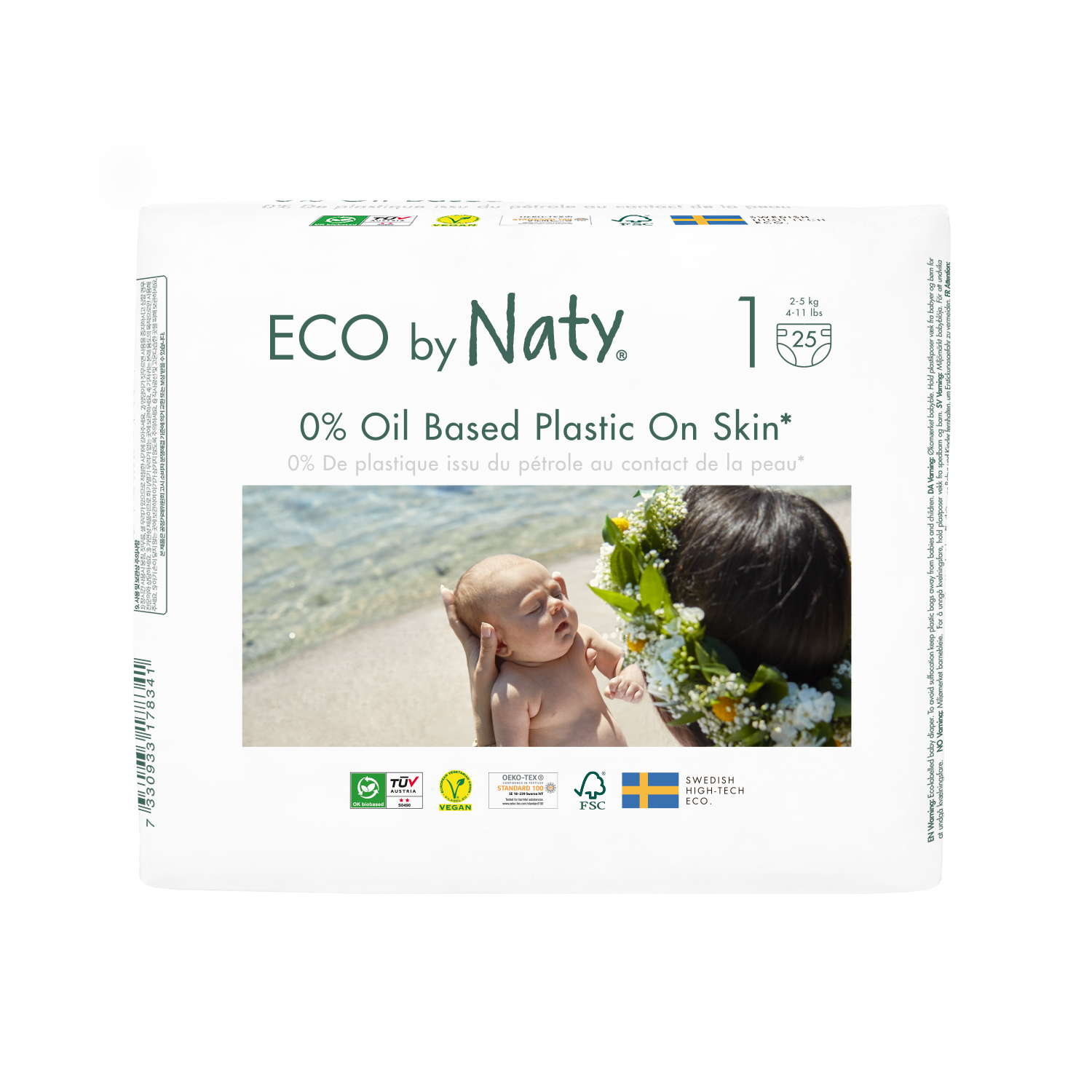 Eco Couches Pants Naty – Taille 4 Maxi 8-15 kg, 22 pcs