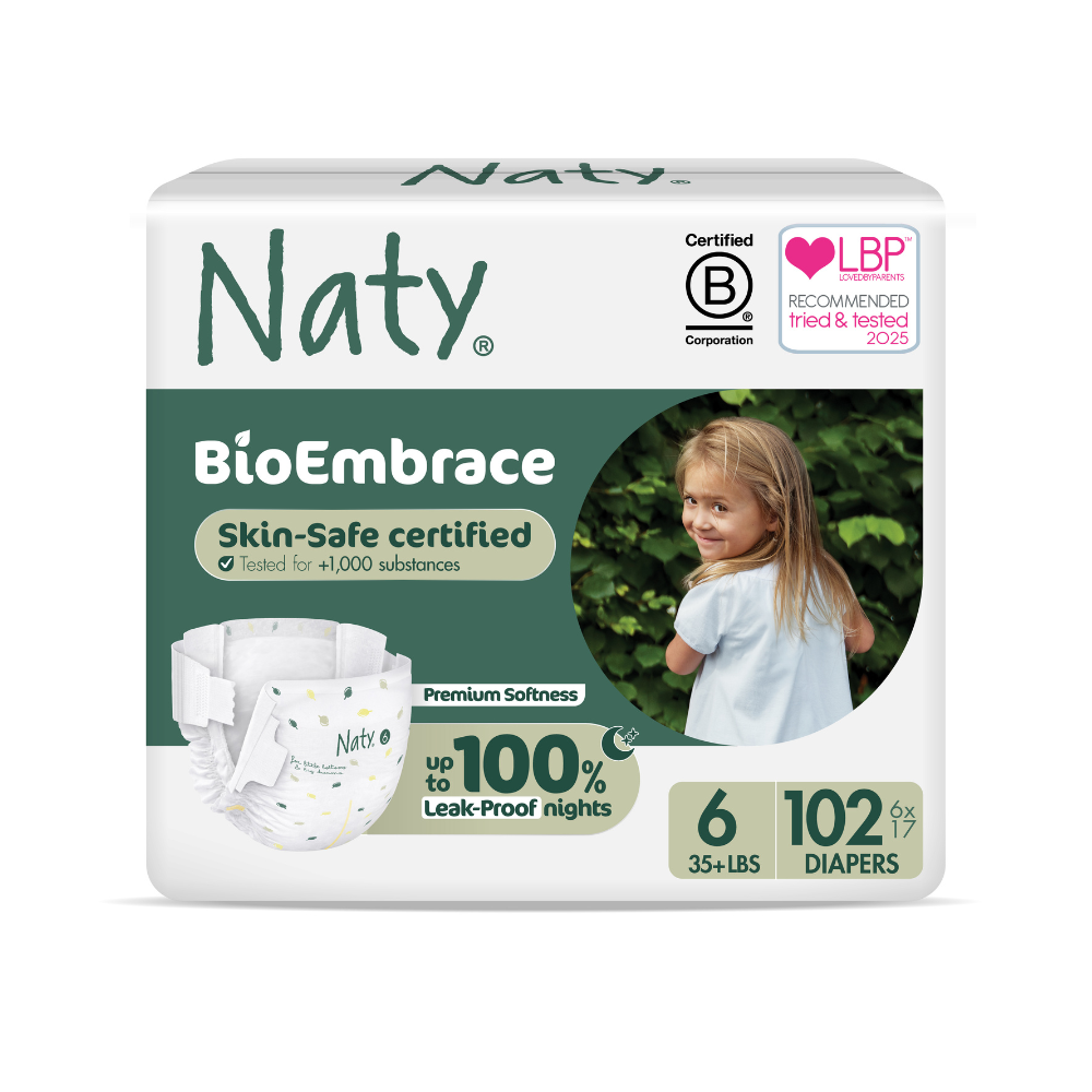 102 x BioEmbrace Diapers (size 6), , large, Eco by Naty
