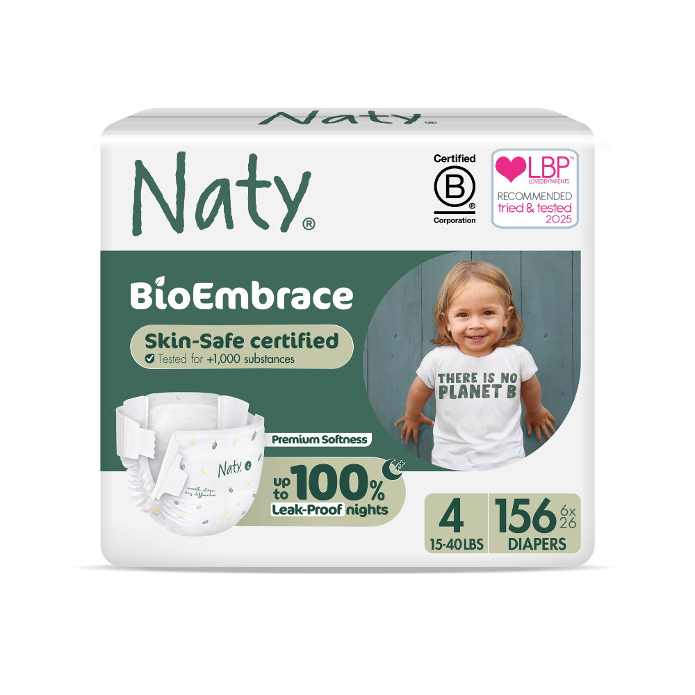 156 x BioEmbrace Nappies (size 4), , large, Eco by Naty